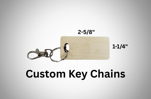 Personalized Custom Wooden Key Chains
