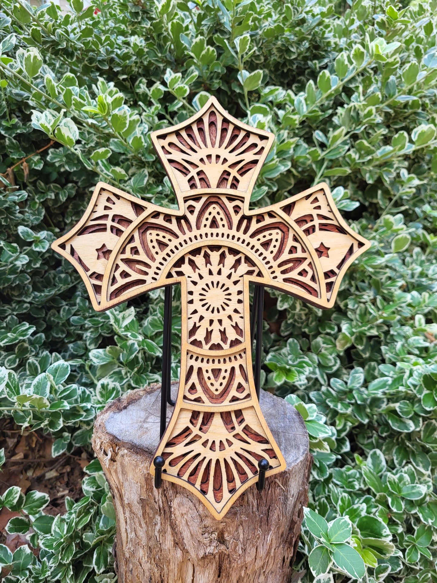 Layered Wooden Cross