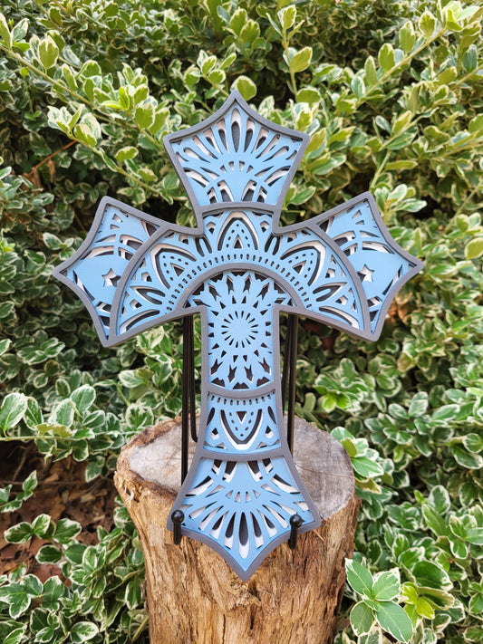 Layered Wooden Cross
