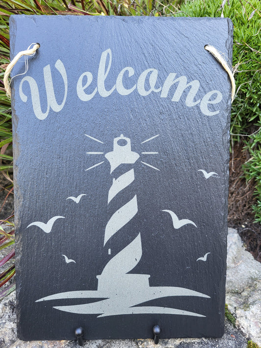 Slate Welcome Sign