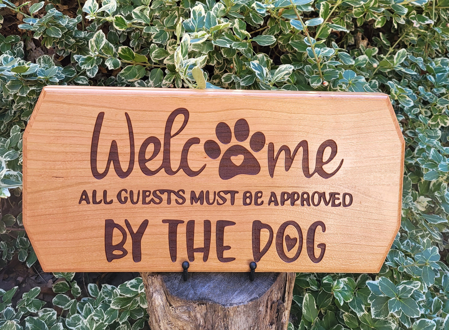 Cherry Wall Hanging - Sign - Dog Approved
