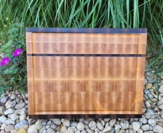Hard Maple & Walnut End-Grain Cutting Board