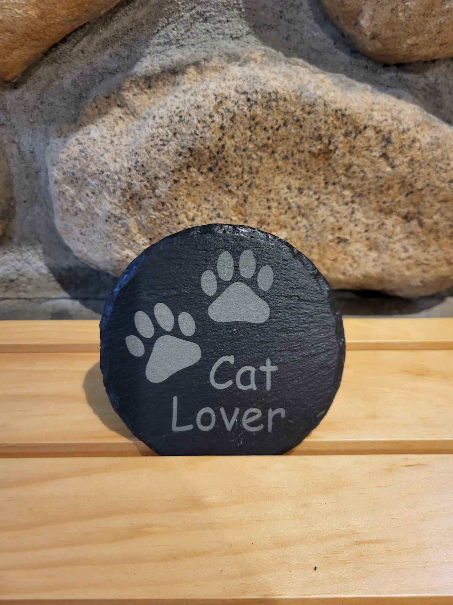 Indiviual Laser Engraved - 4" Slate Coasters - Pets