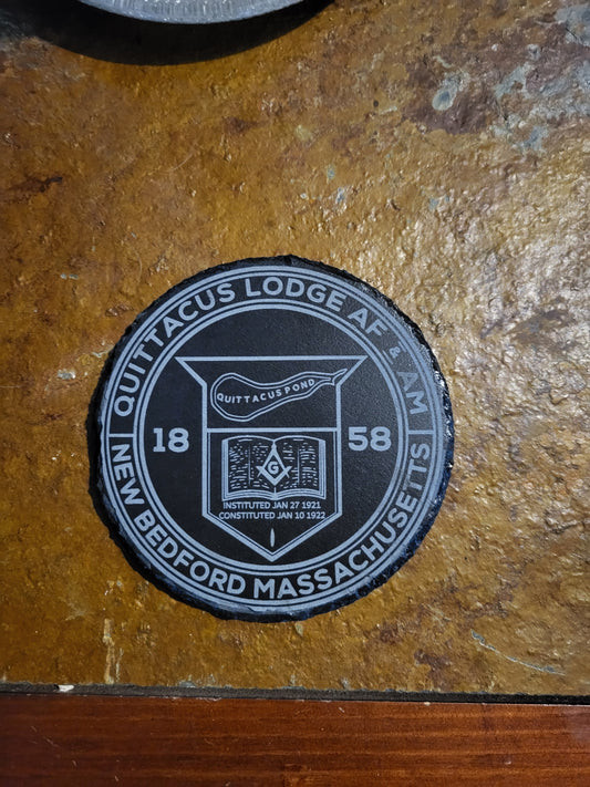 Custom Laser Engraved - 4" Slate Coasters - Sets of Six