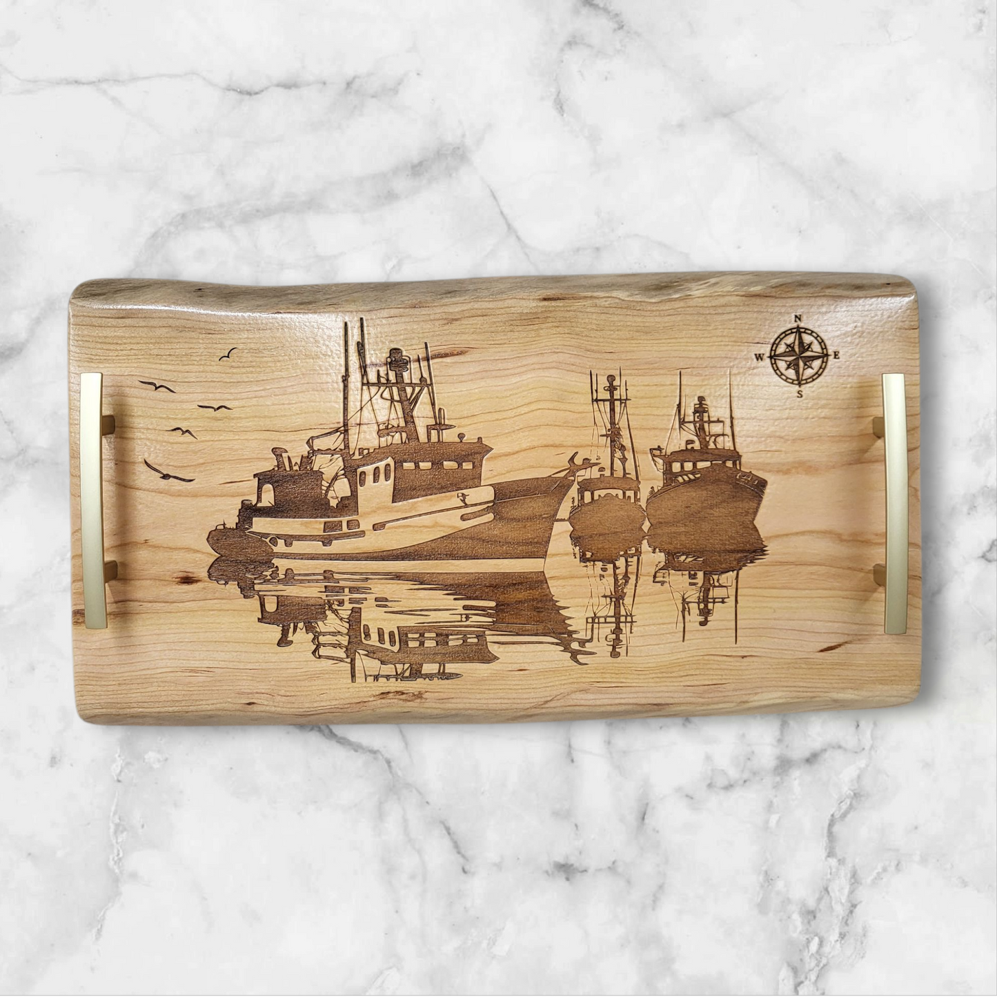 Live Edge Cherry Serving Tray, Charcuterie Board, Cheese Board