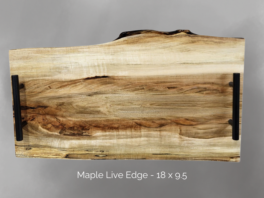 Ambrosia Maple Live Edge - Serving Tray - Serving Board