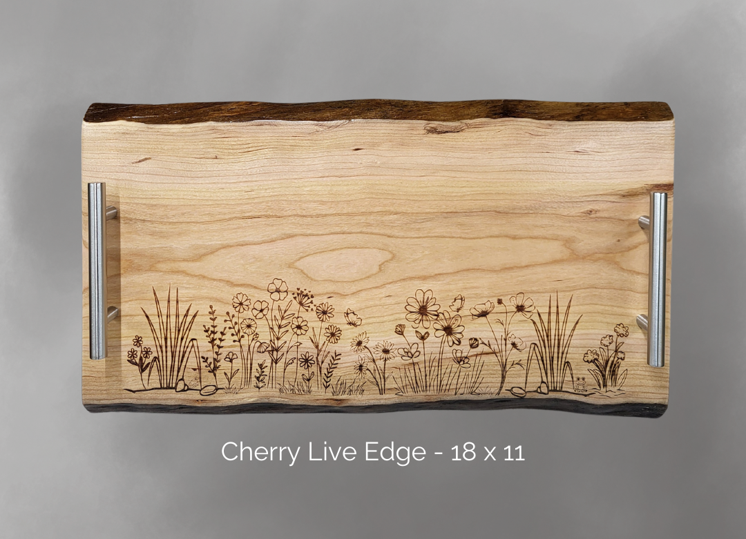 Cherry Live Edge Charcuterie Board