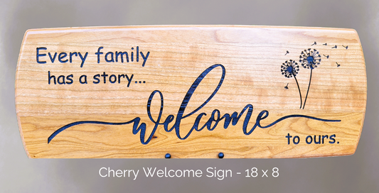 Personalized Custom Cherry or Maple Wall Hanging - Sign - Gift