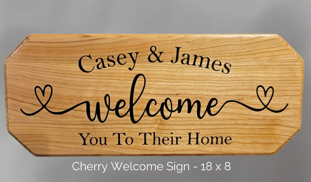 Custom Cherry or Maple Sign