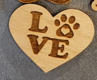 Wooden Refrigerator Magnets - Pets