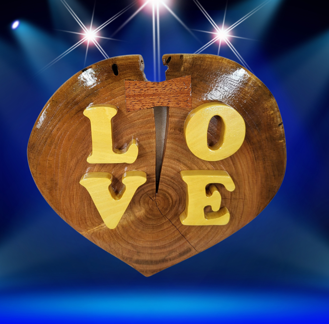 Reclaimed Cherry Heart - Wall Hanging