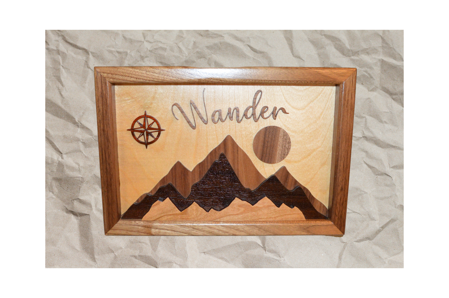 Mountain Scene with Moons - Wall Hanging - Mountain Landscape