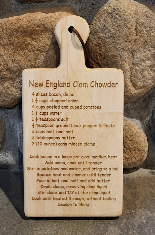 Custom Maple Recipe Cutting Boards