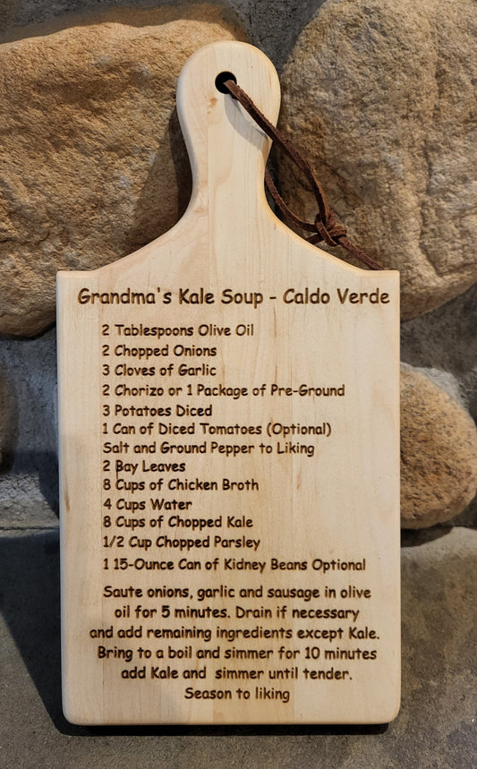 Custom Maple Recipe Cutting Boards