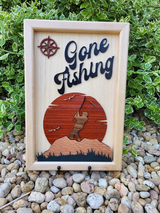 Gone Fishing - Sunrise Wall Hanging