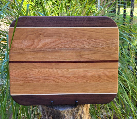 Cherry and Walnut Cutting Board