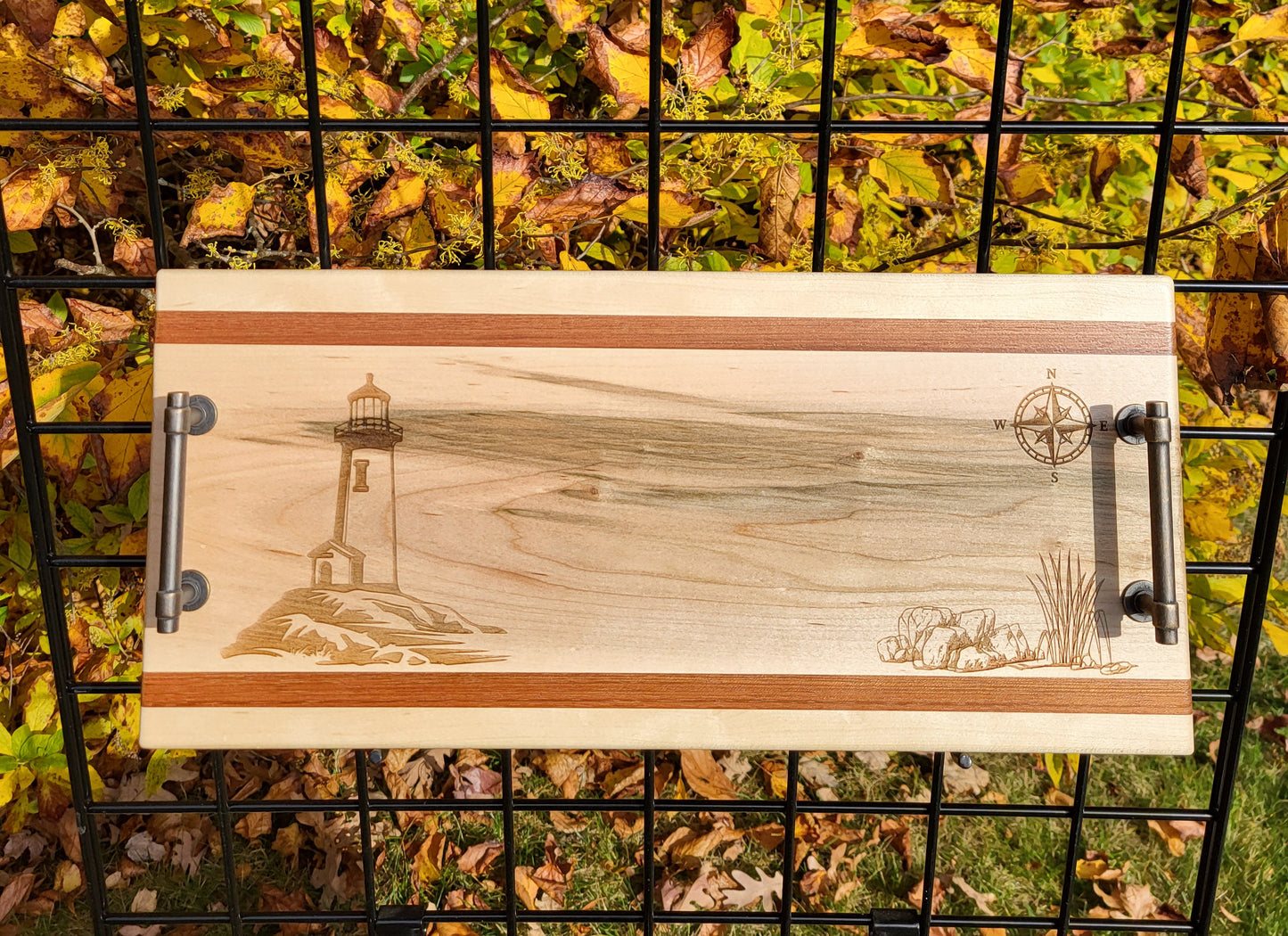 Maple Serving Tray, Lighthouse Design