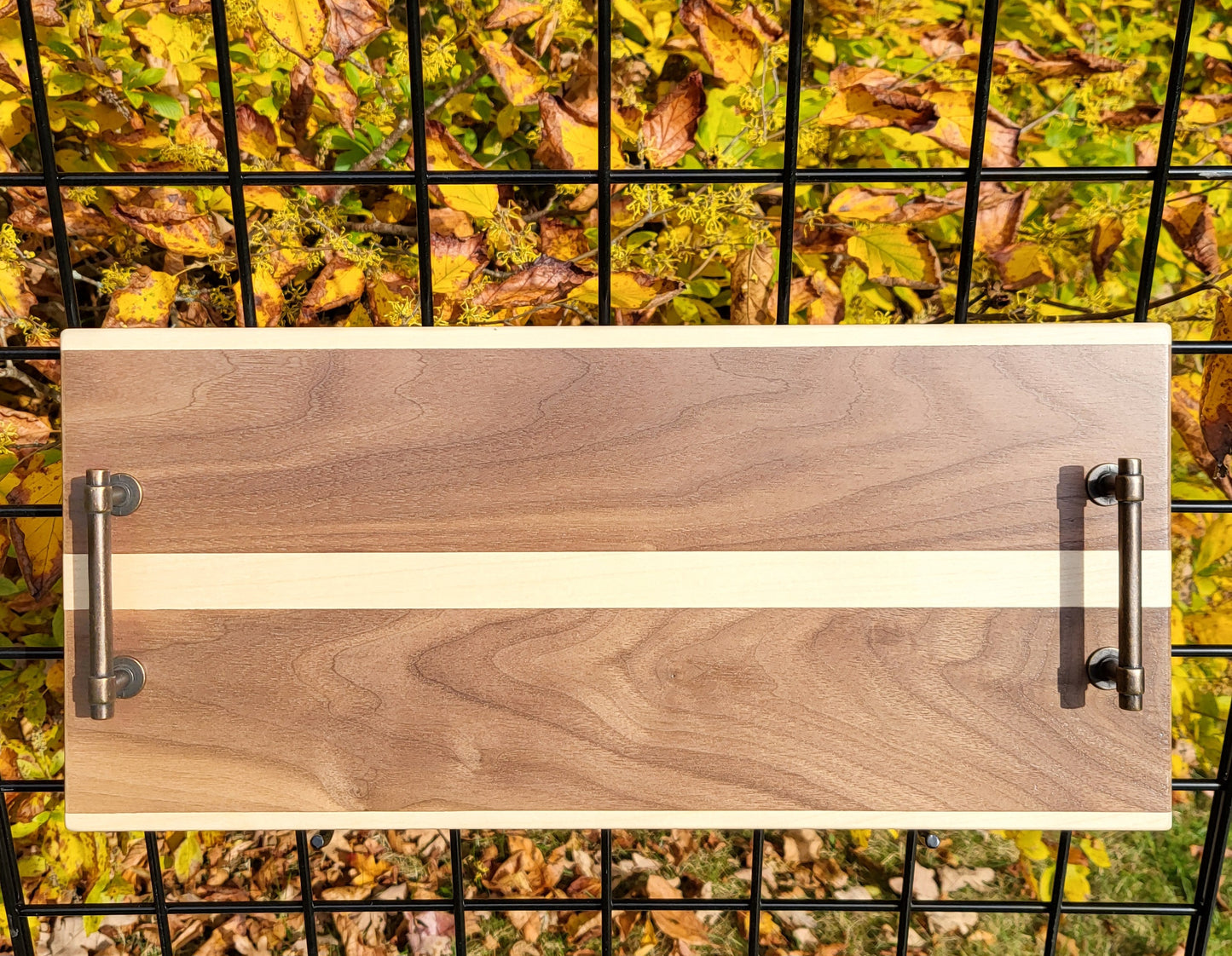 Maple & Walnut Serving Tray