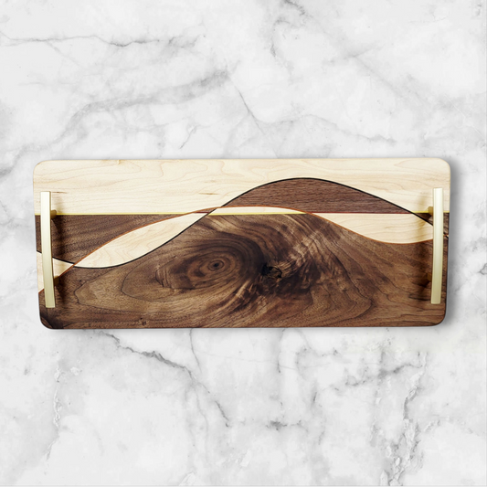 Walnut and Maple Charcuterie Board, Serving Tray