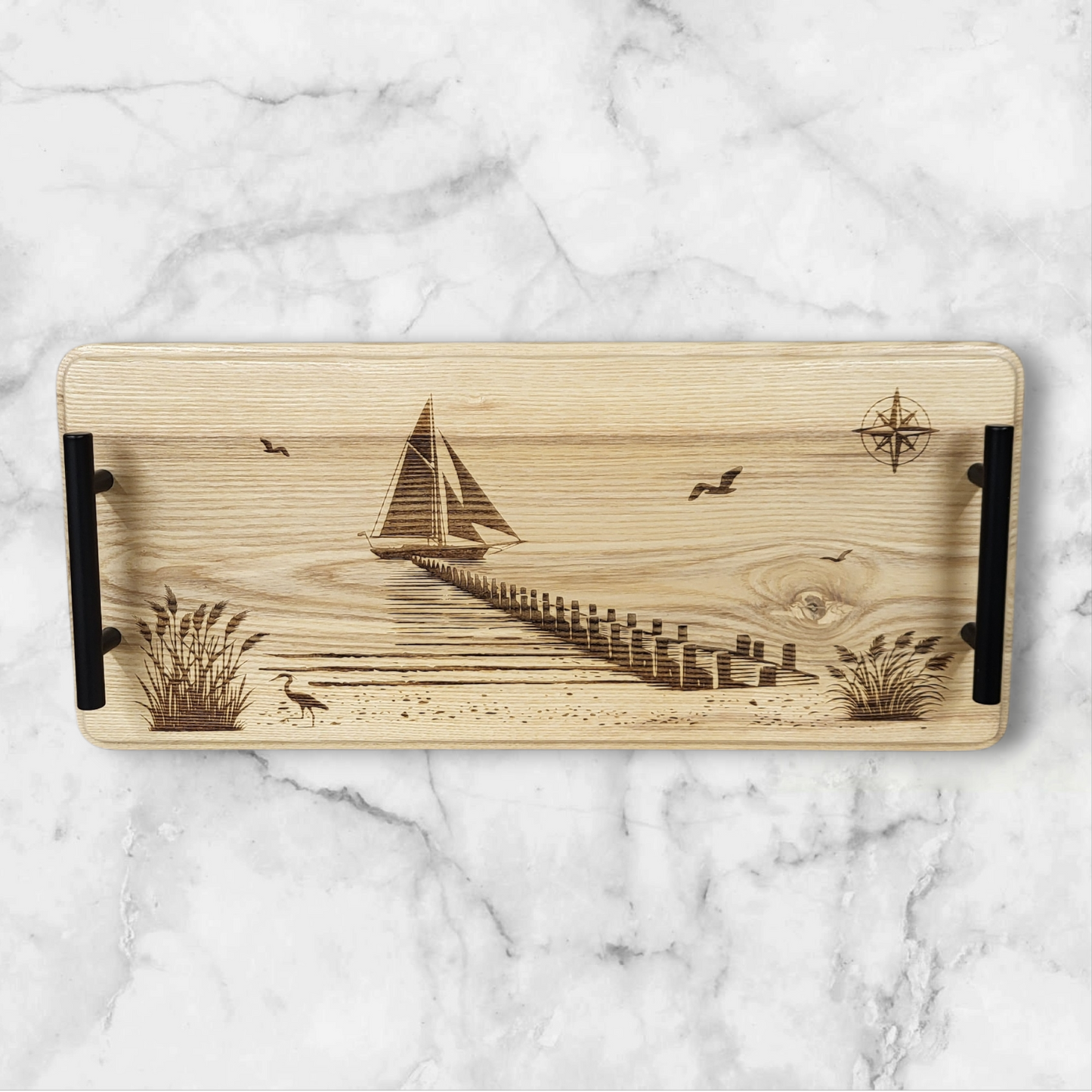 Solid Ash Charcuterie Board, Serving Tray, Cheese Board