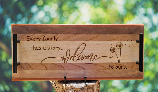 Personalized Solid Wood Serving Tray