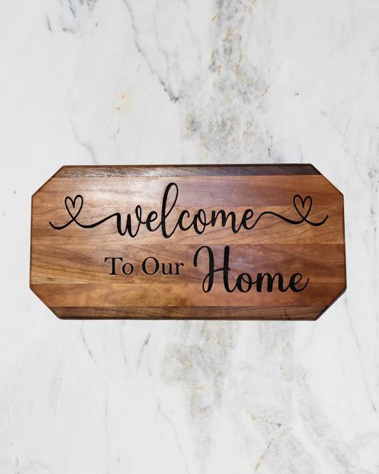 Decorative Cherry Sign - Wall Hanging - Family Welcome